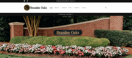 Welcome to your new Brandon Oaks Website